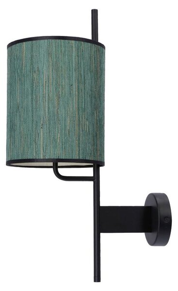 Moderní nástěnná lampa BENDI - 1xE27, 40W, černá / zelená