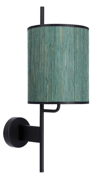 Moderní nástěnná lampa BENDI - 1xE27, 40W, černá / zelená