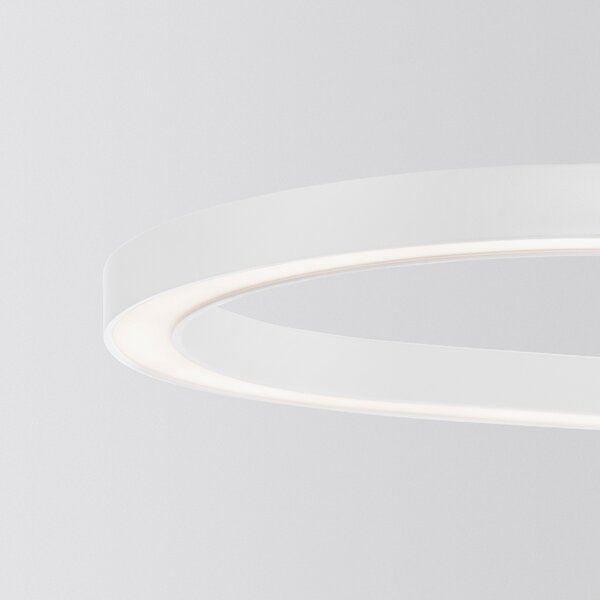 Bílé kovové závěsné LED světlo Nova Luce Cuppe 120 cm
