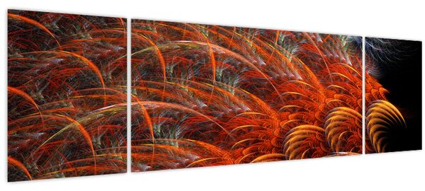 Obraz - Abstraktní imitace peří (170x50 cm)