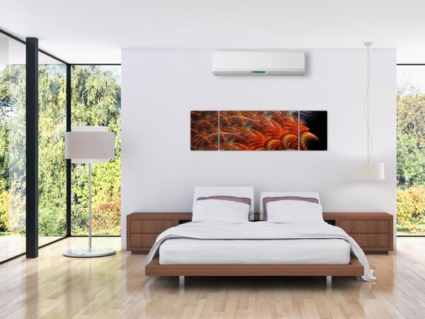 Obraz - Abstraktní imitace peří (170x50 cm)