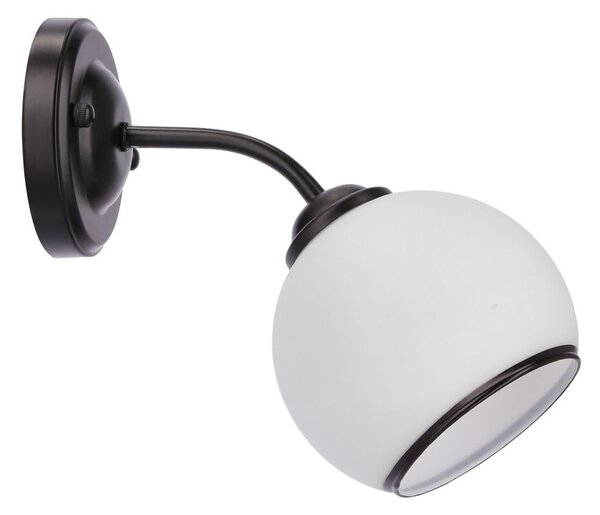 Moderní nástěnné svítidlo MARINEN - 1xE27, 40W, černé / bílé