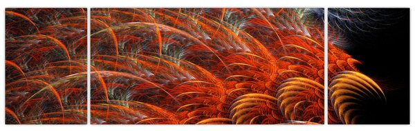 Obraz - Abstraktní imitace peří (170x50 cm)