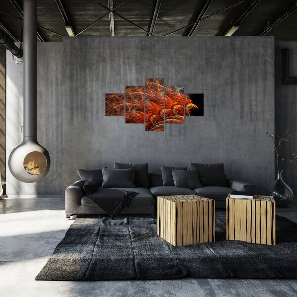 Obraz - Abstraktní imitace peří (125x70 cm)