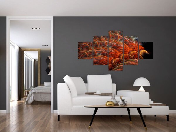 Obraz - Abstraktní imitace peří (125x70 cm)