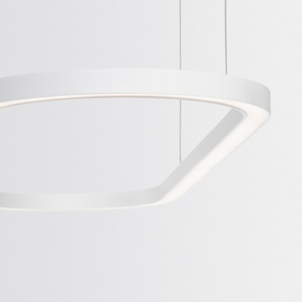 Bílé kovové závěsné LED světlo Nova Luce Cuppe 120 cm