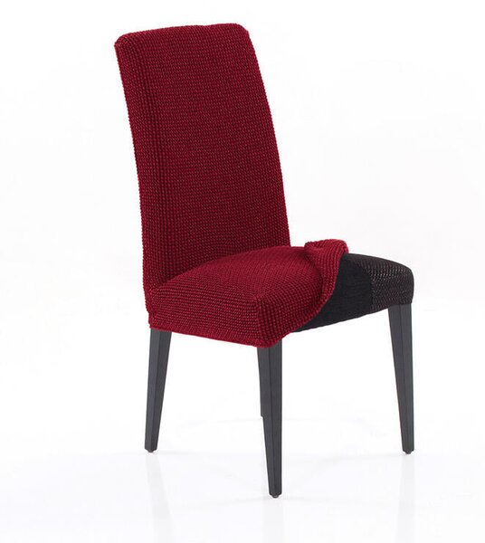 Super strečové potahy NIAGARA bordó židle s opěradlem 2 ks (40 x 40 x 55 cm)