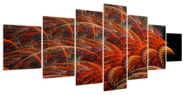 Obraz - Abstraktní imitace peří (210x100 cm)
