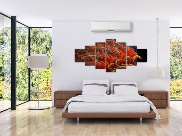 Obraz - Abstraktní imitace peří (210x100 cm)