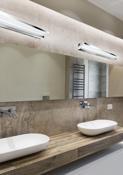 Nástěnné LED osvětlení nad zrcadlo SUMO - 12W, 6500K (studená bílá), chromované