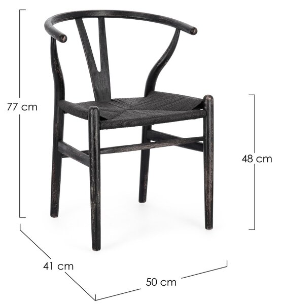 Bizzotto Dřevěná jídelní židle Artemia