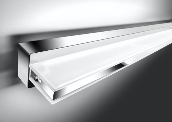 Nástěnné LED osvětlení nad zrcadlo SUMO - 12W, 6500K (studená bílá), chromované