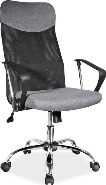 Casarredo - Komfort nábytek Kancelářská židle Q-025 šedá/černá látka