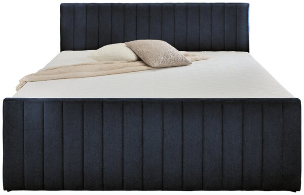 AMERICKÁ POSTEL, 180/200 cm, antracitová Boxxx - Postele s úložným prostorem, Online Only