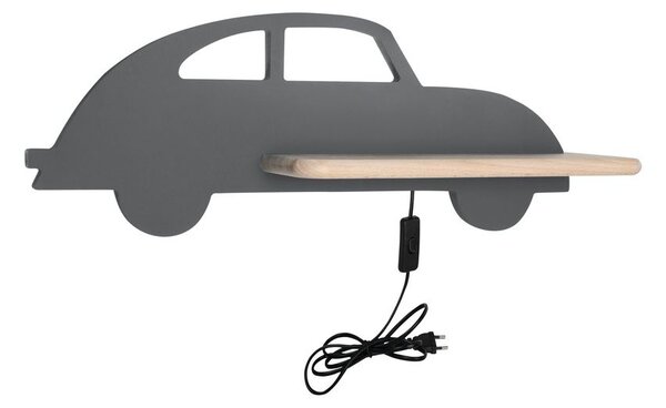 Nástěnné LED dětské světlo do zásuvky CAR 2 - 5W, 4000K (denní bílá), šedé