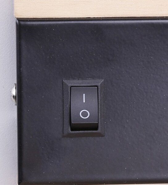 Nástěnné LED svítidlo s USB portem ANET - 2x4W, 4000K (denní bílá), hnědé / černé