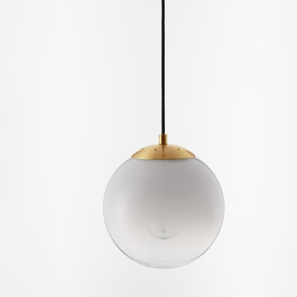Bílé skleněné závěsné světlo Nova Luce Vita 20 cm