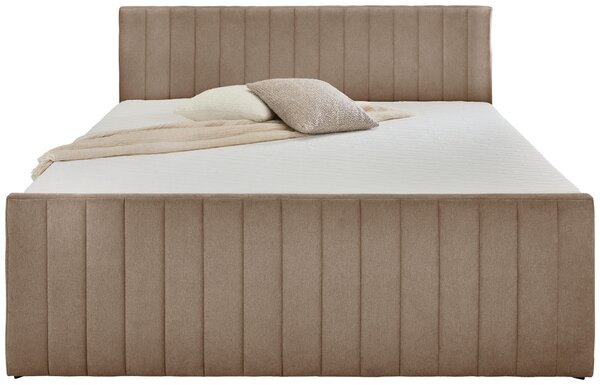 AMERICKÁ POSTEL, 140/200 cm, šedohnědá Boxxx - Postele s úložným prostorem, Online Only