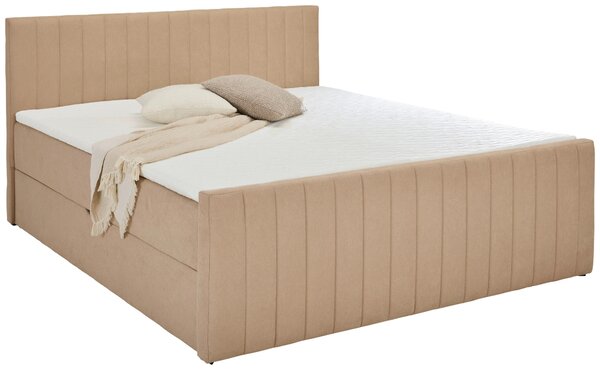 AMERICKÁ POSTEL, 160/200 cm, béžová Boxxx - Postele s úložným prostorem, Online Only