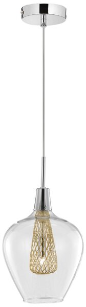 Skleněné závěsné světlo Nova Luce Filo 18 cm