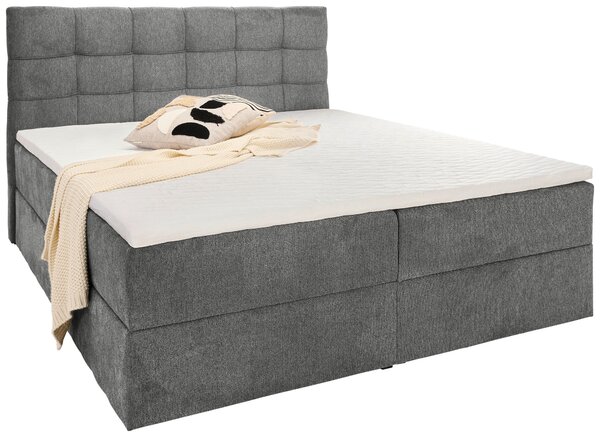 AMERICKÁ POSTEL, 160/200 cm, šedá Boxxx - Postele s úložným prostorem, Online Only