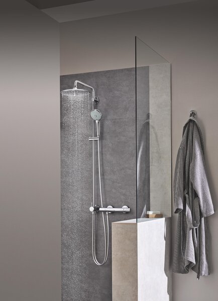 Grohe Euphoria sprchová sada na stěnu s dešťovou sprchou StarLight Chrome 27421002