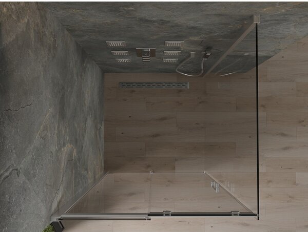 Mexen Omega sprchový kout 100x100cm, 8mm sklo, chromový profil-čiré sklo, 825-100-100-01-00