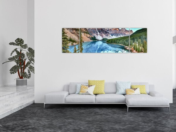 Obraz - Moraine lake (170x50 cm)