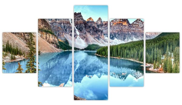 Obraz - Moraine lake (125x70 cm)