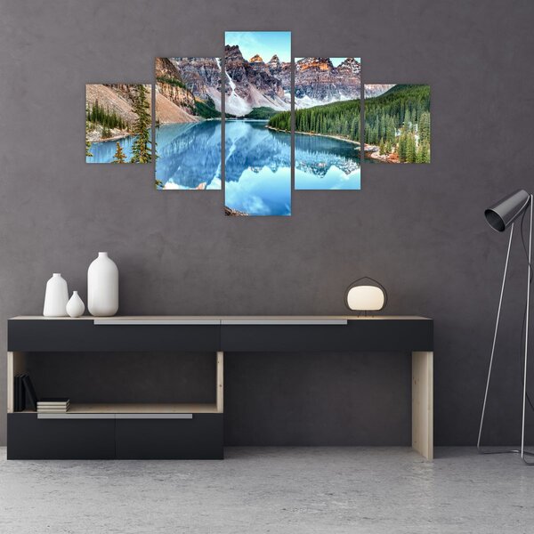 Obraz - Moraine lake (125x70 cm)