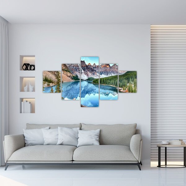 Obraz - Moraine lake (125x70 cm)
