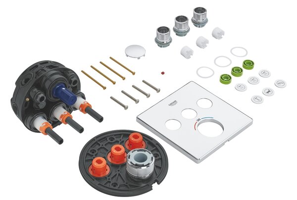 Grohe Grohtherm SmartControl vanová baterie pod omítku s termostatem StarLight Chrome 29126000