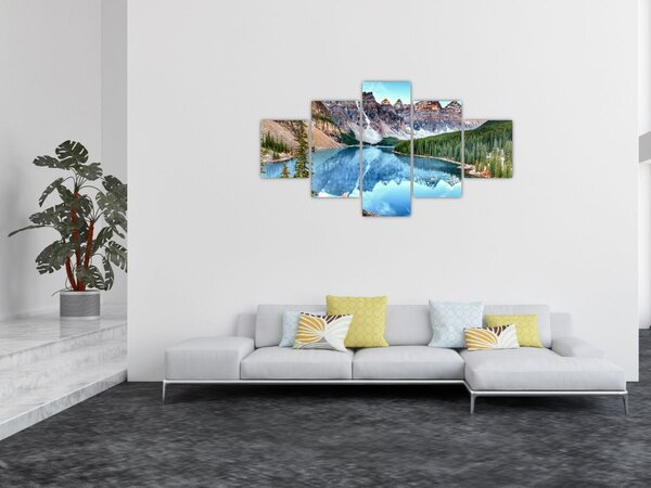 Obraz - Moraine lake (125x70 cm)