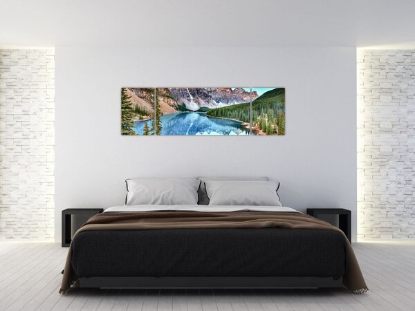Obraz - Moraine lake (170x50 cm)