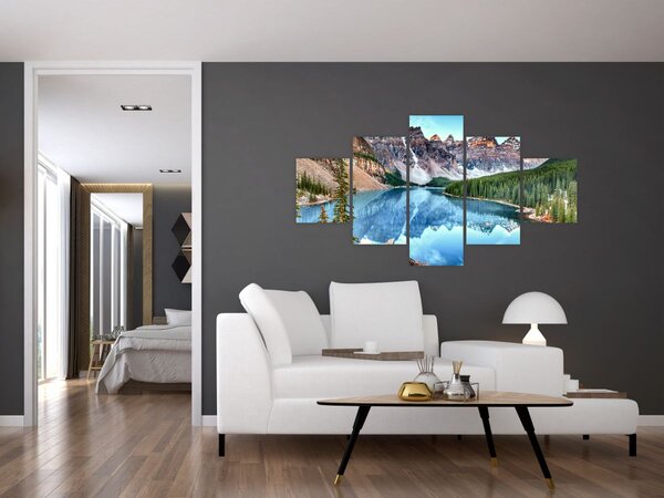 Obraz - Moraine lake (125x70 cm)