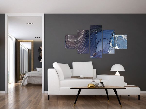 Obraz - Mramorovaný inkoust (125x70 cm)
