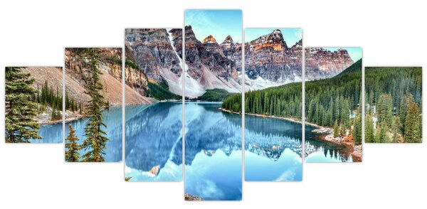 Obraz - Moraine lake (210x100 cm)