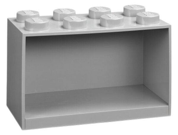 Lego® Šedá nástěnná police LEGO® Storage 21 x 32 cm