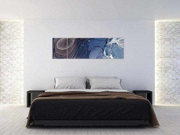 Obraz - Mramorovaný inkoust (170x50 cm)