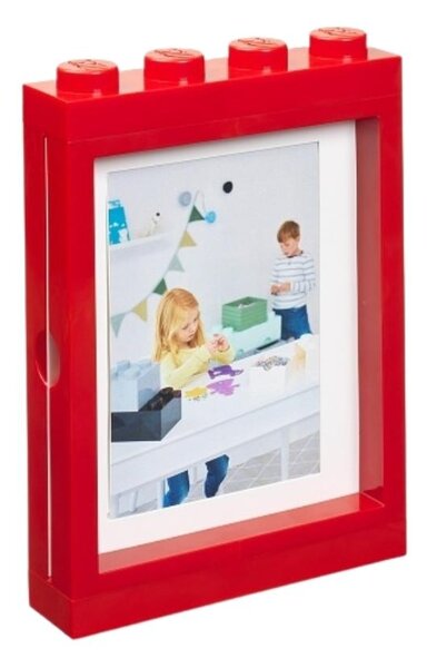 Lego® Červený fotorámeček LEGO® Storage 27 x 19 cm