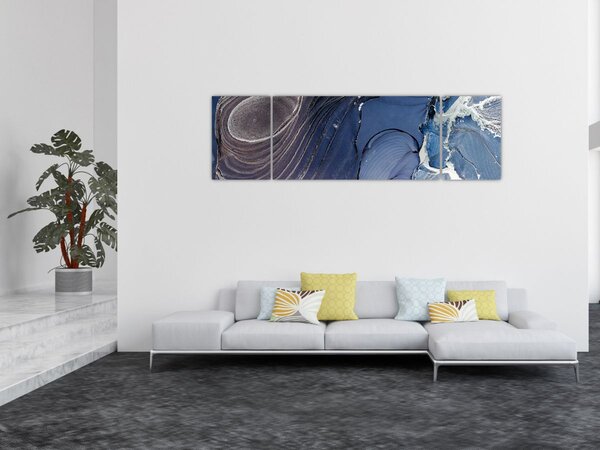 Obraz - Mramorovaný inkoust (170x50 cm)
