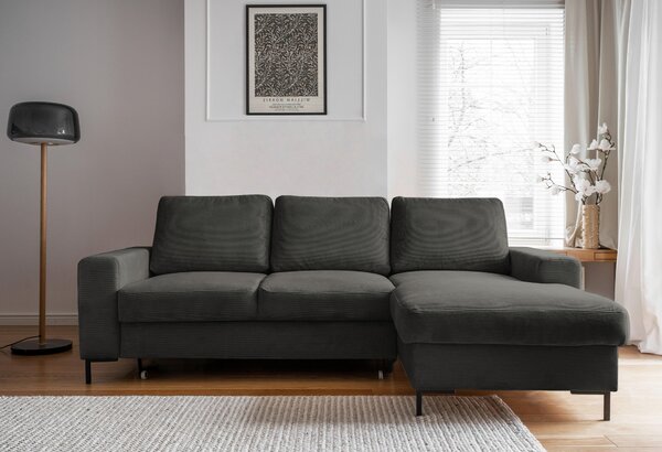 ROHOVÁ SEDAČKA, textil, šedá MID.YOU - Sedací soupravy, Online Only