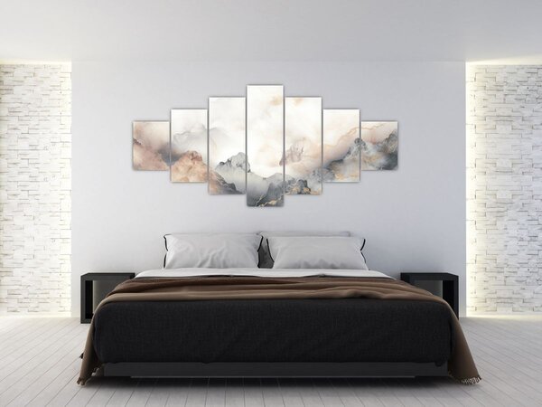 Obraz - Abstrakce hor s texturou mramoru (210x100 cm)