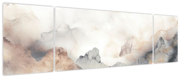 Obraz - Abstrakce hor s texturou mramoru (170x50 cm)