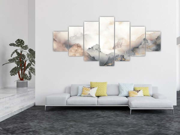 Obraz - Abstrakce hor s texturou mramoru (210x100 cm)