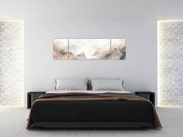 Obraz - Abstrakce hor s texturou mramoru (170x50 cm)
