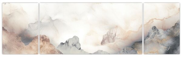 Obraz - Abstrakce hor s texturou mramoru (170x50 cm)