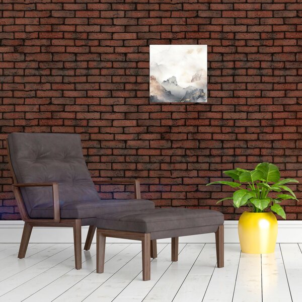 Obraz - Abstrakce hor s texturou mramoru (30x30 cm)