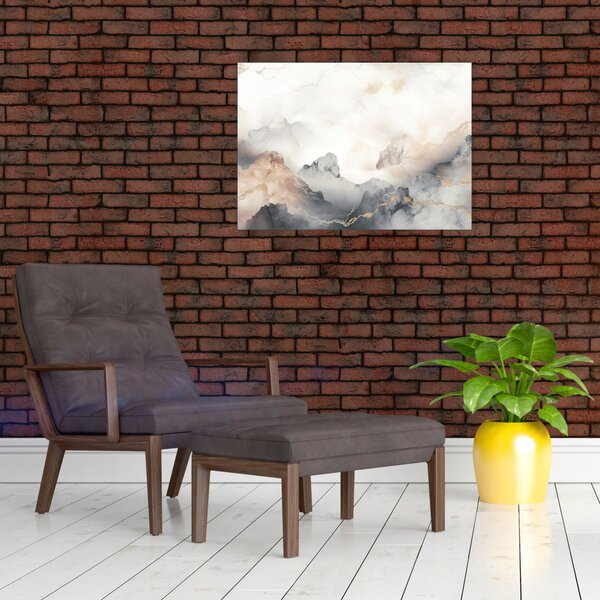Obraz - Abstrakce hor s texturou mramoru (70x50 cm)