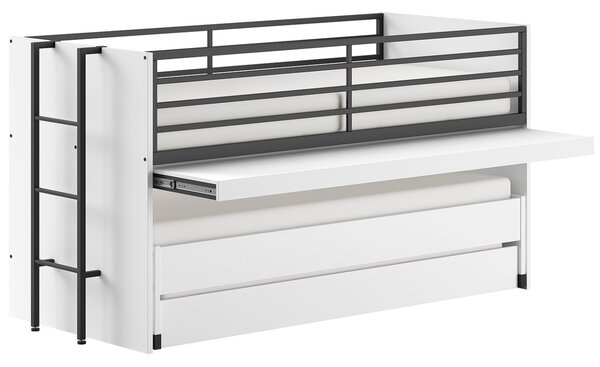 -25 % Dny MOMENTI– Bílá lakovaná patrová postel Vipack Sam 90 x 200 cm